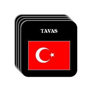  Turkey   TAVAS Set of 4 Mini Mousepad Coasters 