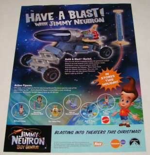 2001 JIMMY NEUTRON Have A Blast Toys ad  