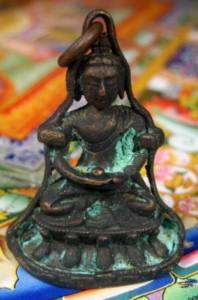 BUDDHA Bronze Pendant Statue Amulet.Monastery Blessed  