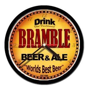  BRAMBLE beer and ale cerveza wall clock 