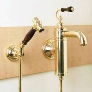   White Handles/ Polished Brass Estelle Wall Mounted S
