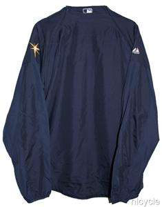 Tampa Bay RAYS MLB AUTHENTIC MAJESTIC Cool Base JACKET ZIP OFF Sleeves 