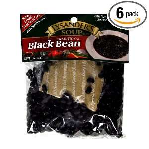 Lysanders Black Bean Soup Mix, 11 Ounce (Pack of 6)  