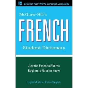   Student Dictionary [MCGRAW HILLS FRENCH STUDENT DI]  N/A  Books