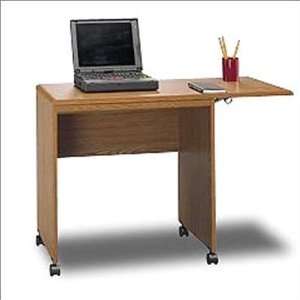   Oak Finish Laptop Computer Stand WorkStation Desk
