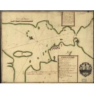  1764 map Harbors, Brazil, Rio de Janeiro