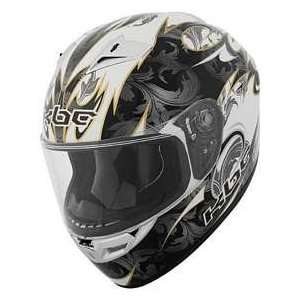  KBC VR 2R SPARK WHITE_GLD XL MOTORCYCLE Full Face Helmet 