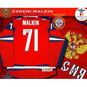 Evgeni Malkin Autographed Uniform   Team Russia 2010 Olympic  