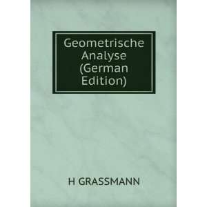  Geometrische Analyse (German Edition) H GRASSMANN Books