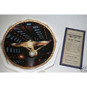  Star Trek U.S.S. Enterprise A Starship Collectors Plate 