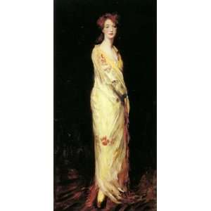   Henri   32 x 66 inches   Marjorie in a Yellow Shawl