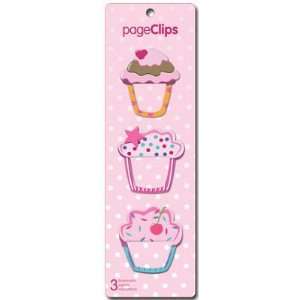  (2x6) Cupcakes Page Clips Bookmarks
