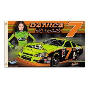  NASCAR Danica Patrick #7 2 Sided 3 by 5 Foot Flag with 