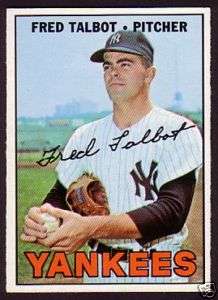 1967 TOPPS FRED TALBOT CARD NO517  