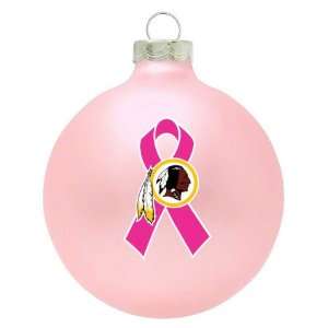   Redskins Breast Cancer Awareness Pink Ornament