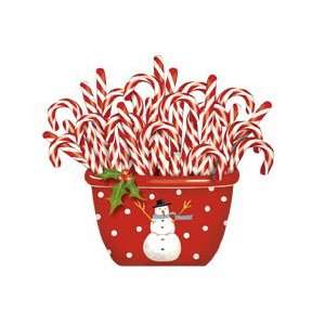  Mary Lake Thompson apron Candy canes in a red bowl apron 