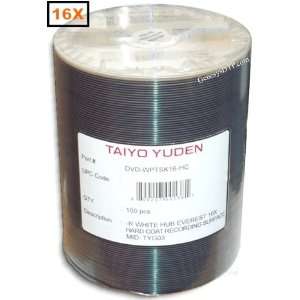  Taiyo Yuden 16X 4.7GB White Thermal Hub DVD R With Hard 