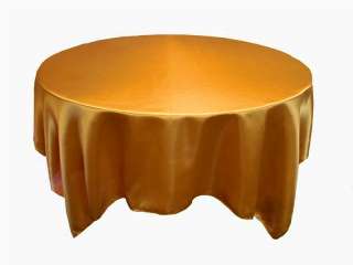 SATIN square table overlay 60x60   25 COLORS  