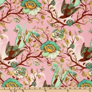  44 Wide Moda Plume Tailfeathers Pink Fabric By The Yard 