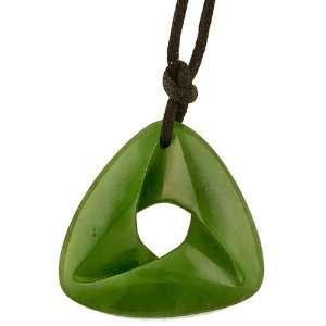  Greenstone Jade Flow Life Mobius Necklace Jewelry