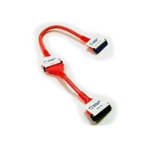  Cables To Go   50030   24in Molded Round 2 Device EIDE UV Red Cable 