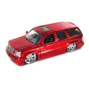  2002 Cadillac Escalade DUB 1/24 Metallic Red Toys & Games