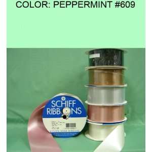  10yds SINGLE FACE SATIN RIBBON Peppermint #609 7/8~USA 