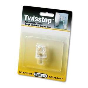  New Twisstop Rotating Phone Cord Detangler Clear Case Pack 