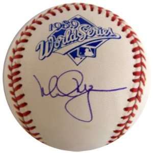  Signed Mark McGwire Baseball   1989 World Series einer 