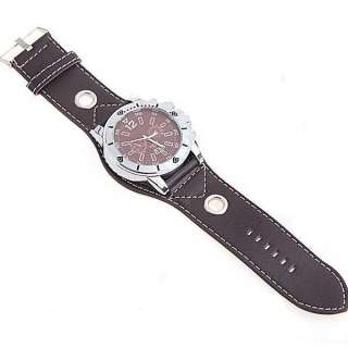 Mens Band Quartz Wrist watch Synthetic Leather M381K  