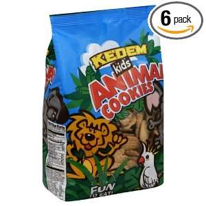 Kedem Kids Cookies Animal, 12 Ounce (Pack of 6)  Grocery 