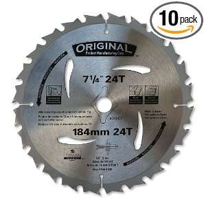 Original 00002 7 1/4 Inch 24 Tooth ATB Thin Kerf Crosscutting and 