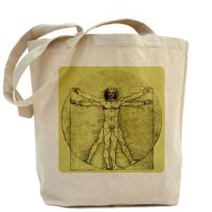  Tote Bag Vitruvian Man by Da Vinci 