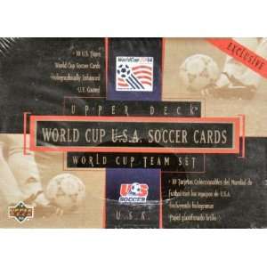   1994 Upper Deck World Cup U.S.A. Soccer Team Set Sports Collectibles