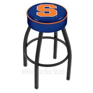  Syracuse Orange Logo Black Wrinkle Swivel Bar Stool Base 