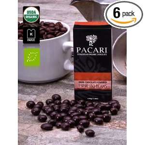 Pacari Ecuadorian Organic Chocolate, Dark Chocolate Covered Espresso 