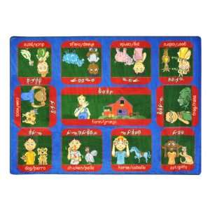  Signs On The Farm Rug 5 4 W x 7 8 L