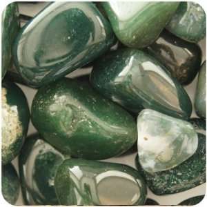  MOSS AGATE   Tumbled Stones 5 MEDIUM Crystals Health 