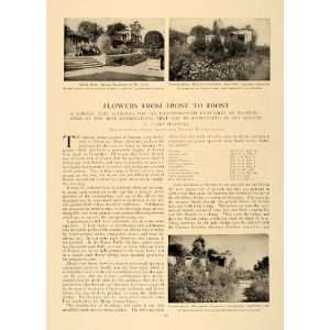  1906 Article Garden Flower Combinations Succession 