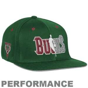   Buck Cap  Adidas Milwaukee Bucks Green Official Draft Day Flex Hat