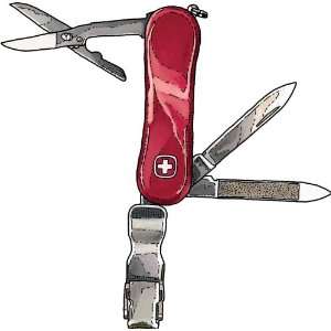  Nail Tool   Swiss Army Nail Clipper   Red Beauty