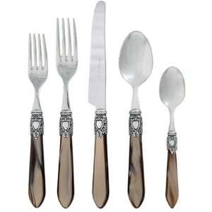  Oxford Taupe 5 piece Place Setting by Vietri Kitchen 