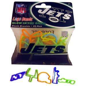  New York Jets Glow Football Logo Bandz Silly Bands Toys & Games