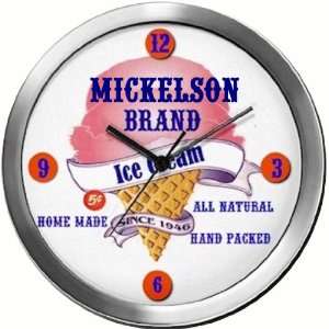  MICKELSON 14 Inch Ice Cream Metal Clock Quartz Movement 