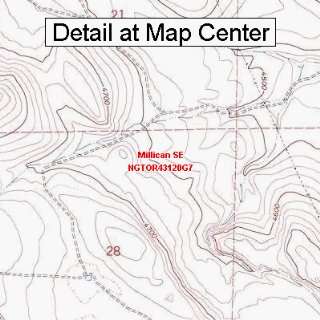  USGS Topographic Quadrangle Map   Millican SE, Oregon 