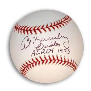 Al Bumbry Autographed/Hand Signed MLB Baseball Inscribed AL ROY 1973 