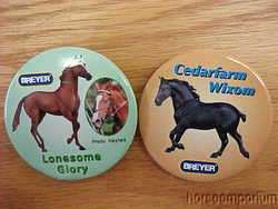 Large Lot of 48 Breyer Horse Collectible Buttons Pins  