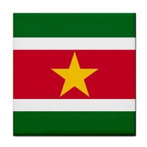  Suriname Flag Tile Trivet 