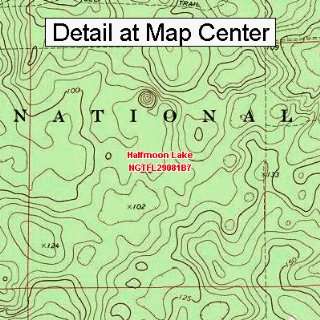   Map   Halfmoon Lake, Florida (Folded/Waterproof)