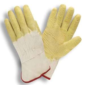 Economy Supported Latex, Canvas Liner, Safety Cuff Gloves (QTY/12 